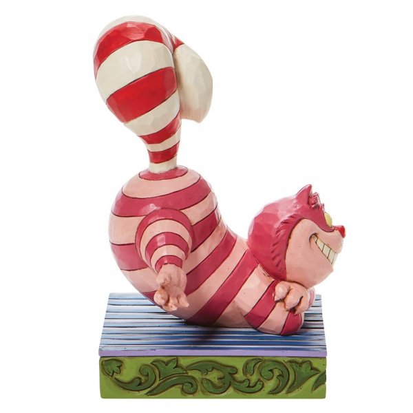 Disney Holidays: Cheshire Cat 'Candy Cane Cheer' Disney Traditions Figurine