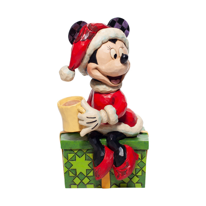 Disney Holidays: Minnie Mouse with Hot Chocolate Disney Traditions Figurine