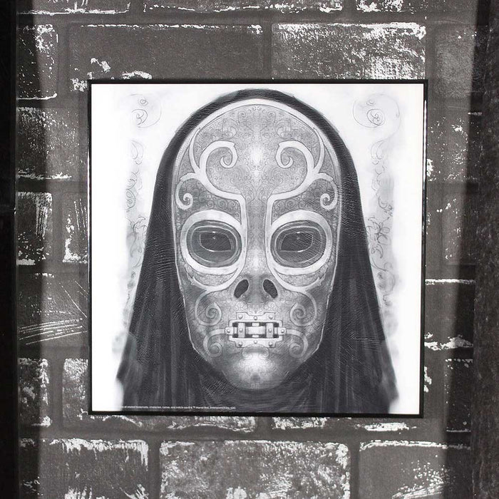 Harry Potter: Death Eater Mask Grayscale 32cm Crystal Clear Picture Art