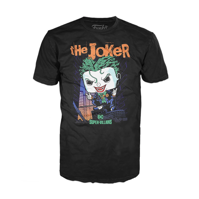 DC Super-Villains: The Joker (Hush) B&W Special Edition Deluxe Pop! & Tee Collectors Box