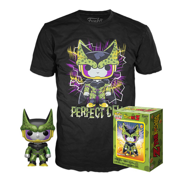 Dragonball Z: Perfect Cell Metallic Special Edition Pop! & Tee Collectors Box