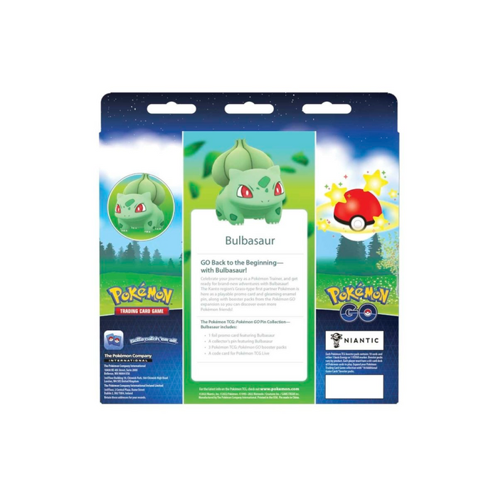 Pokémon TCG: Pokémon GO Pin Collection (Bulbasaur)