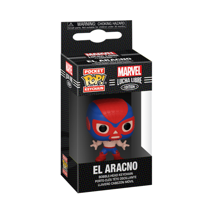 Marvel Lucha Libre: El Aracno (Spider-Man) Pocket Pop! Keychain